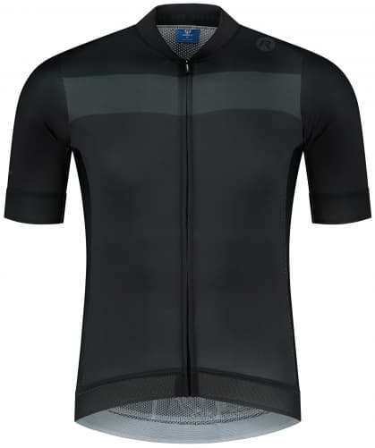 Koszulka kolarska z wysokiej jakości włókien Rogelli PRIME, czarno-szara